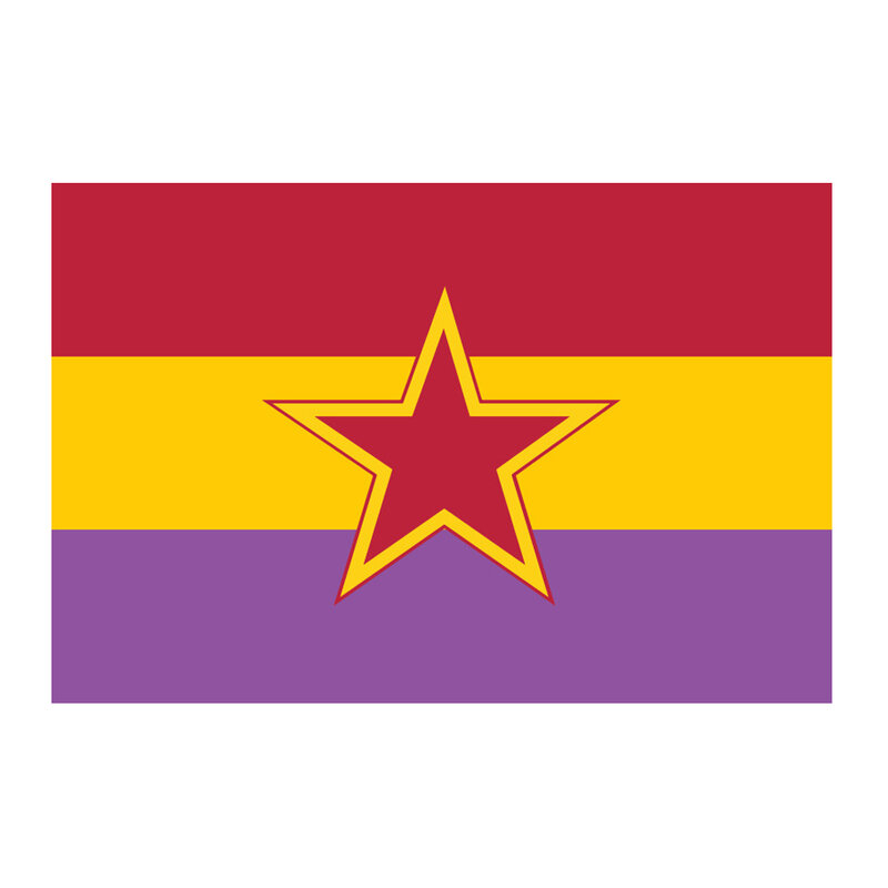 سارية العلم 2X3/3X5 FT العلم الجمهوري الاسباني اسبانا الجمهورية العسكرية ملصق راية أعلام اسبانيا