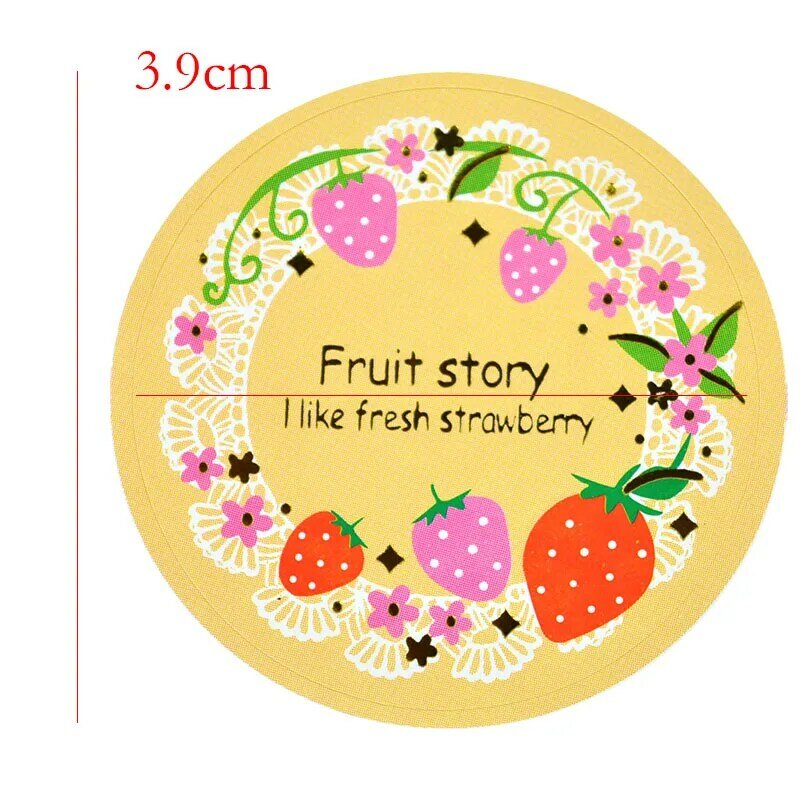 هدية عيد ميلاد الفراولة ديكور ملصقات جميلة سكرابوكينغ نمط الفاكهة