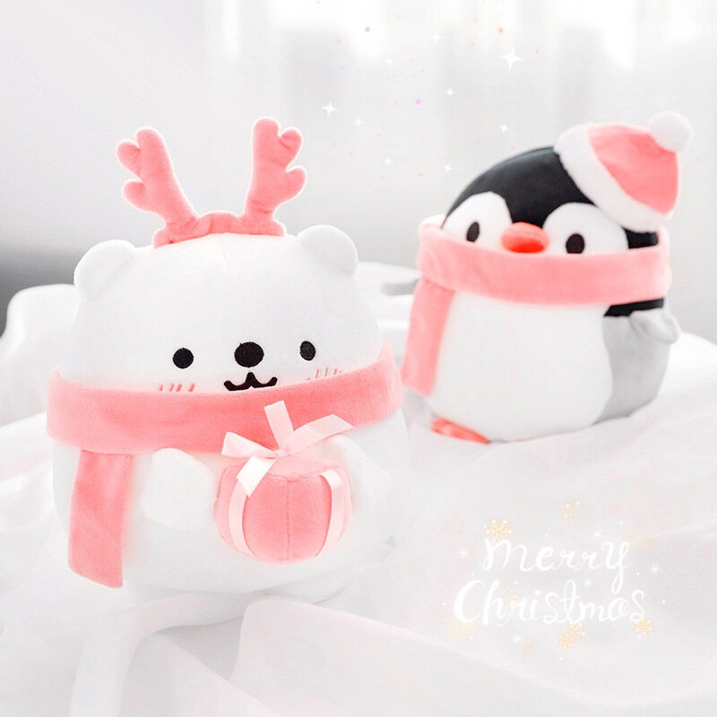 نوفمبر 2021 منتج جديد لطيف الأيسلندي الحب الدب البطريق عيد الميلاد محدودة ألعاب من نسيج مخملي دمية حقيقية عروسة كارتون هدية للطفل