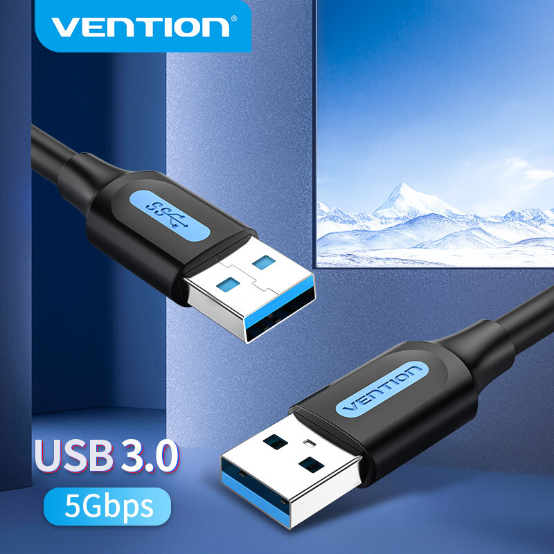 Vention USB 3.0 تمديد كابل نوع A ذكر إلى كابل موصل ذكر 3.0 2.0 موسع الحبل ل القرص الصلب صندوق التلفزيون محمول USB إلى كابل يو اس بي