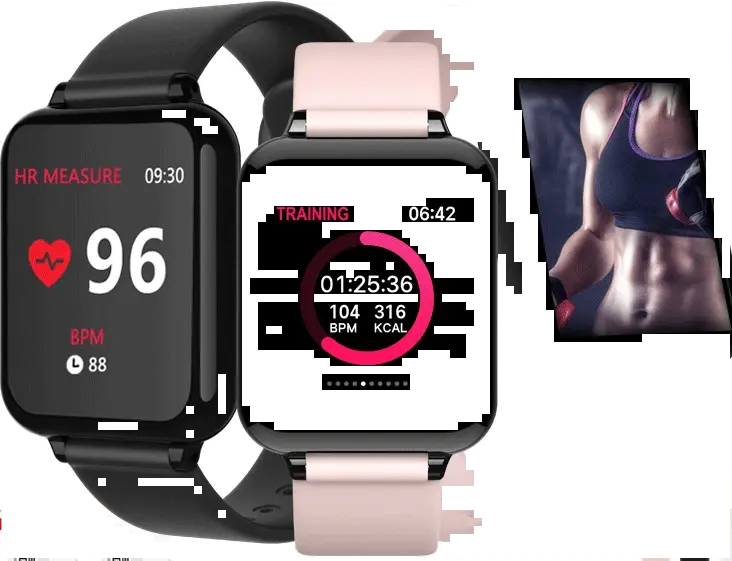 B57 مقاوم للماء الرياضة الساعات الذكية آيفون الهاتف Smartwatch رصد معدل ضربات القلب وظائف ضغط الدم للنساء الرجال الطفل iOS xiaomi iphone