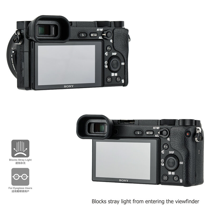 ترقية العين كأس لينة كاميرا عدسة الكاميرا طويلة العيون لسوني A6100 A6300 A6000 يحل محل كاميرات سوني FDA-EP10 اييشادي