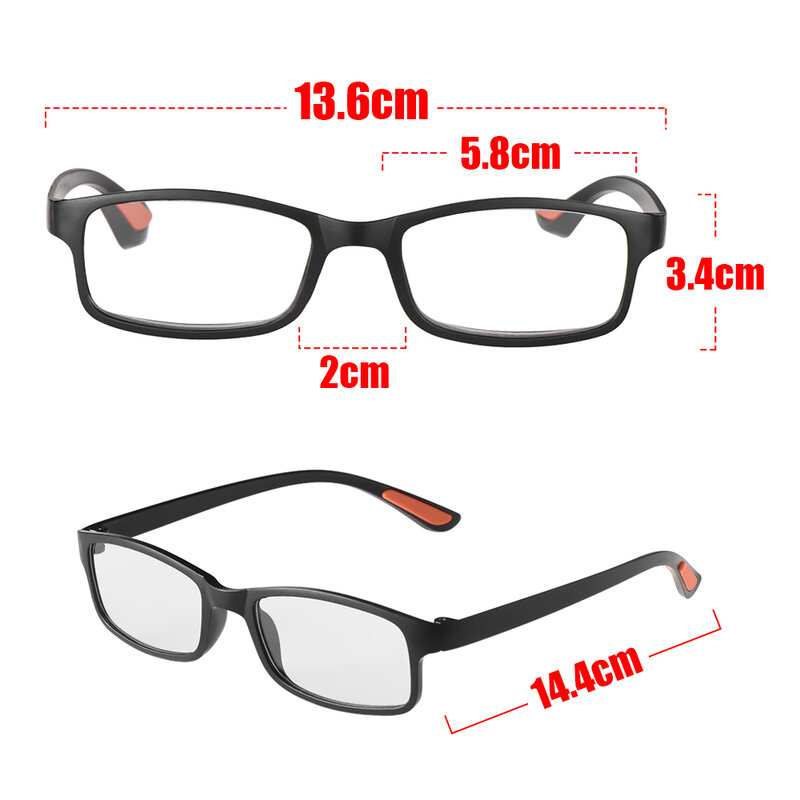 خفيفة للغاية نظارات للقراءة نظارات مرنة مكبرة + 1.00 ~ + 4.0 الديوبتر الشيوخ نظارات العين ارتداء الملحقات
