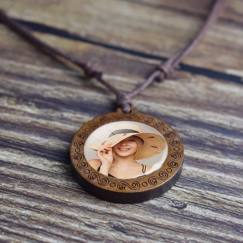 صورة مخصصة قلادة توهج في الظلام شخصية قلادة مضيئة قلادة حبل سلسلة تخصيص المجوهرات