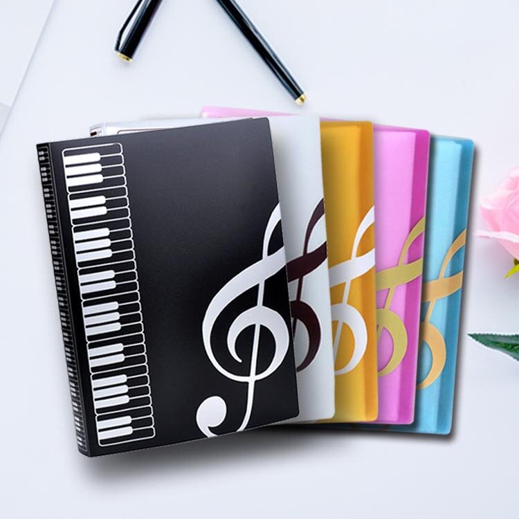 1 قطعة A4 الإبداعية الموسيقى التدريس اللوازم 40 طبقة الموسيقى البيانو النتيجة مجلد ملفات مدرسة الموضة الموسيقى تعلم الإيداع المنتجات