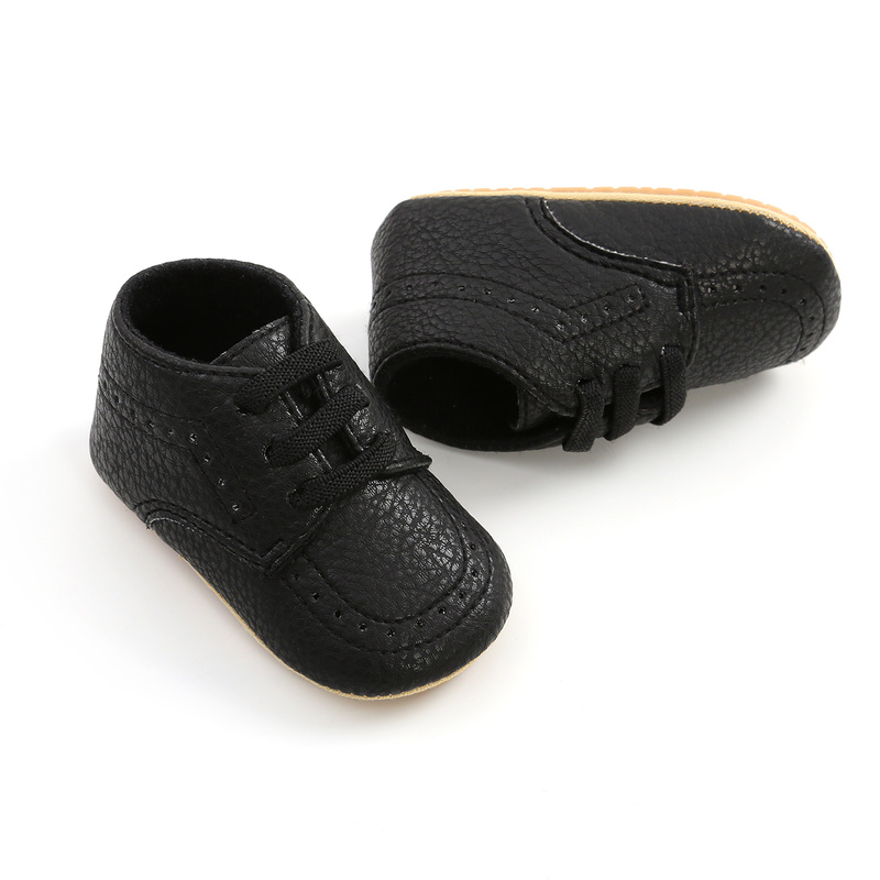 حذاء أطفال جديد من الجلد فستان أحذية للأطفال الأولاد والبنات نعل مطاطي مانع للانزلاق حذاء للأطفال المشي لأول مرة حذاء للأطفال حديثي الولادة بدون كعب