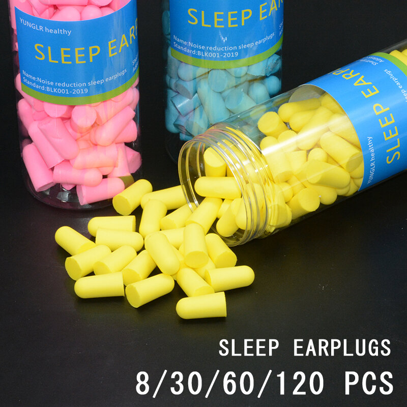 سدادات الأذن للحد من الضوضاء رغوة النوم التوصيل إلغاء الموسيقى مكافحة قابلة لإعادة الاستخدام للشخير سدادة الأذن عزل الصوت النوم سدادات الأذن