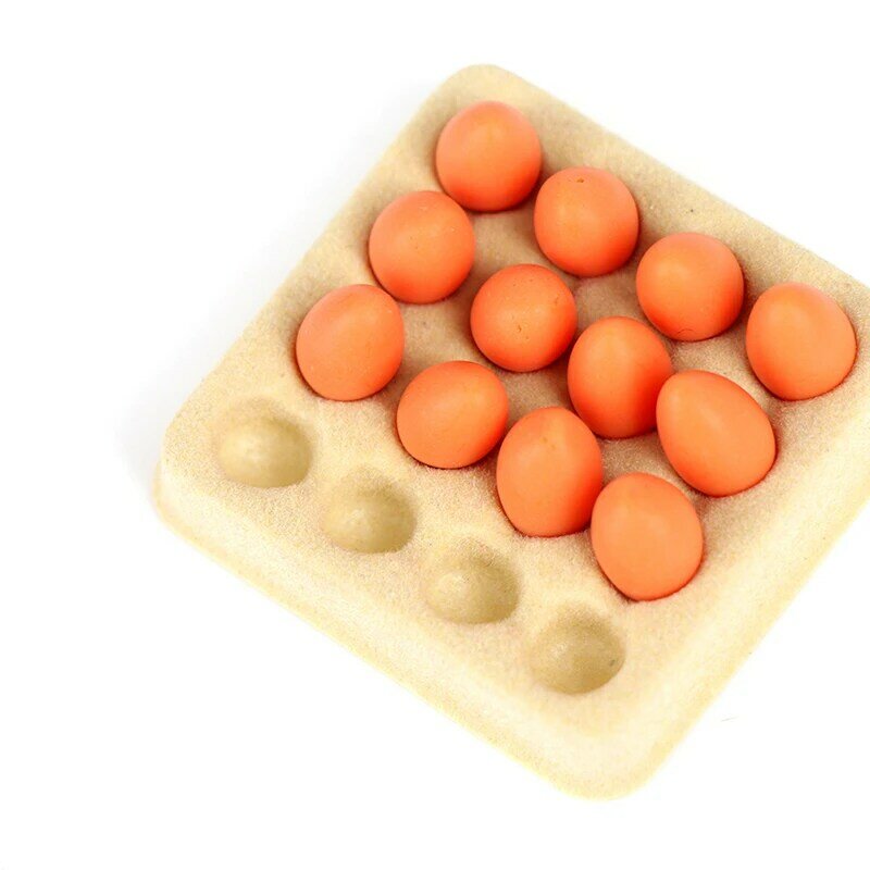 1 مجموعة دمية مصغرة البيض المطبخ الغذاء نموذج التظاهر اللعب محاكاة أثاث لعبة ديكور مطبخ