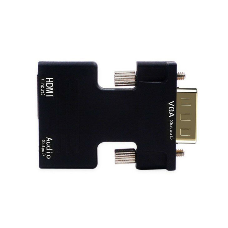 LS HDMI إلى محول VGA محول مع الصوت أنثى إلى ذكر كابلات 720/1080P ل HDTV شاشة عرض تلفزيون صندوق العارض الكمبيوتر المحمول PS4