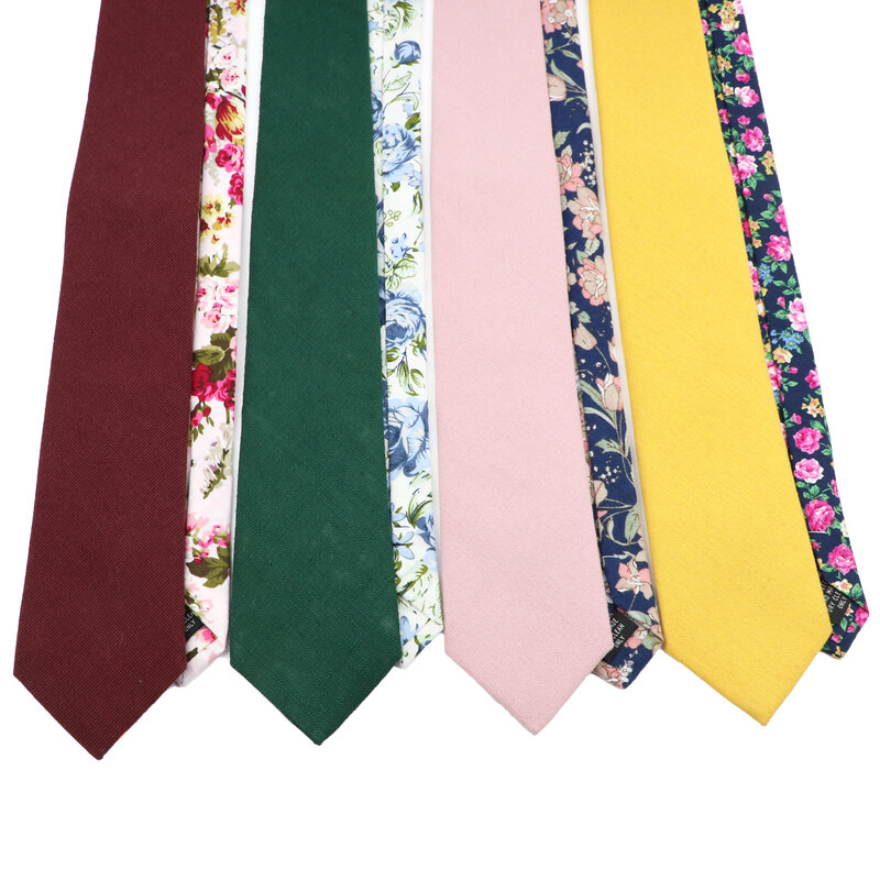 عالية الجودة 100% القطن الأزهار التعادل للرجال النساء 7 سنتيمتر طباعة ربطة العنق ل الزفاف رجل عادية ربطات العنق الدعاوى الكلاسيكية زهرة Cravat