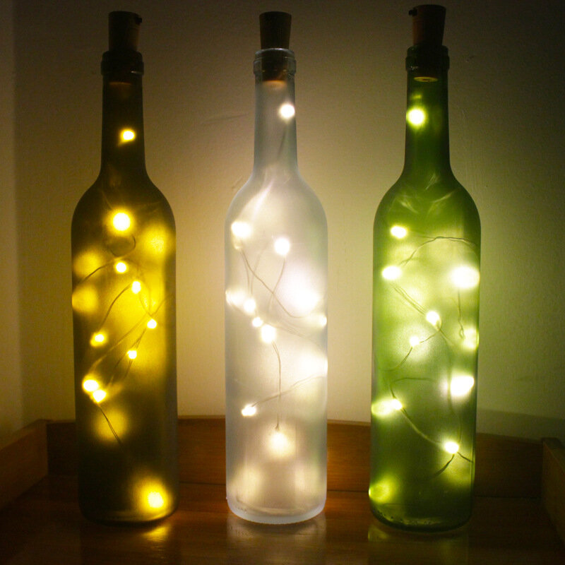 PheiLa زجاجة نبيذ مصابيح تدار ببطارية الزخرفية الجنية الفلين ضوء لعيد ميلاد عيد الحب حفل زفاف ديكور داخلي
