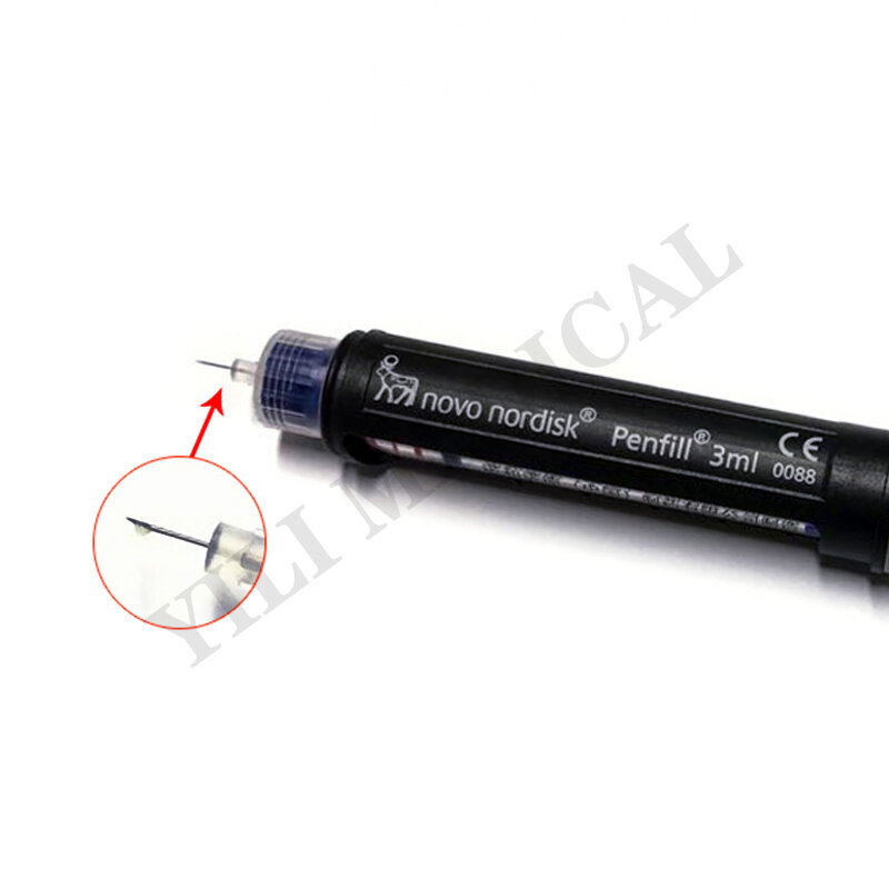 EasyThru قلم الأنسولين إبرة قلم السكري إبرة للحقن خالية من الألم 32 جرام * 4 مللي متر 100 قطعة/1 صندوق