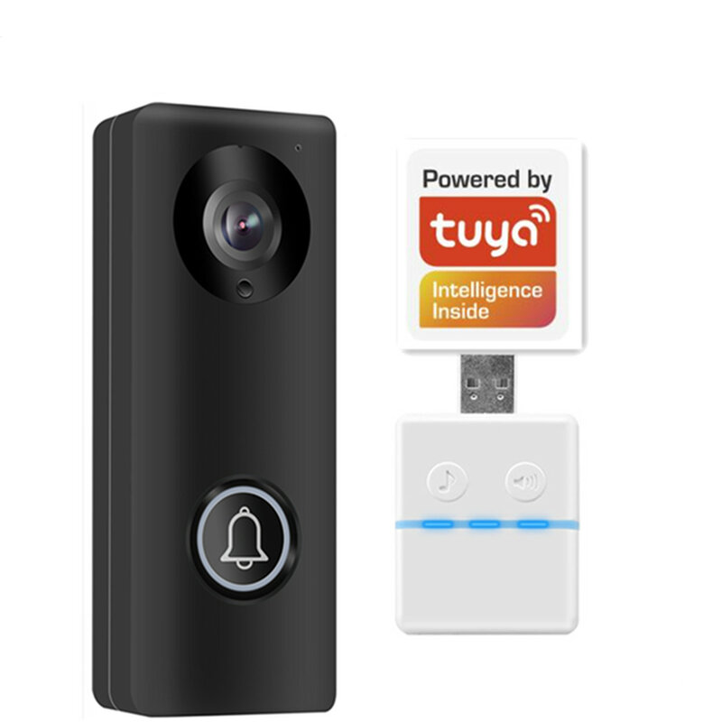 Tuya APP 2MP 1080P POE اللاسلكية واي فاي الجرس زاوية واسعة إنترفون مراقب الباب البصري مع الرنين ثقب الباب عارض الفيديو باب الهاتف