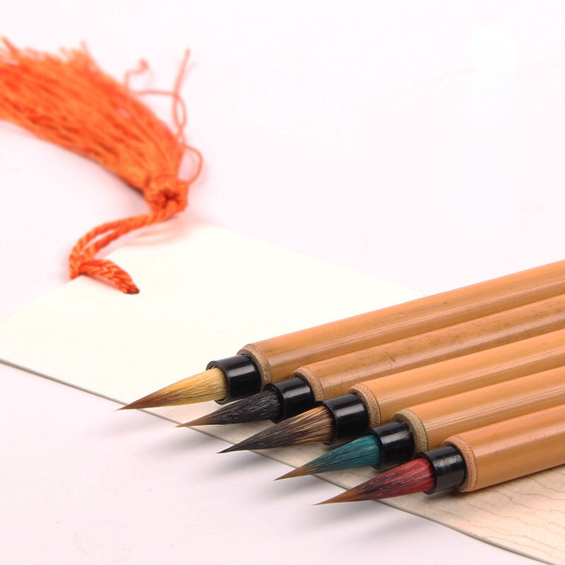 الخط الصيني فرشاة القلم ابن عرس الشعر ليان فرش الألوان المائية دقيقة اللوحة غرامة خط مخطوط السيناريو خط القلم