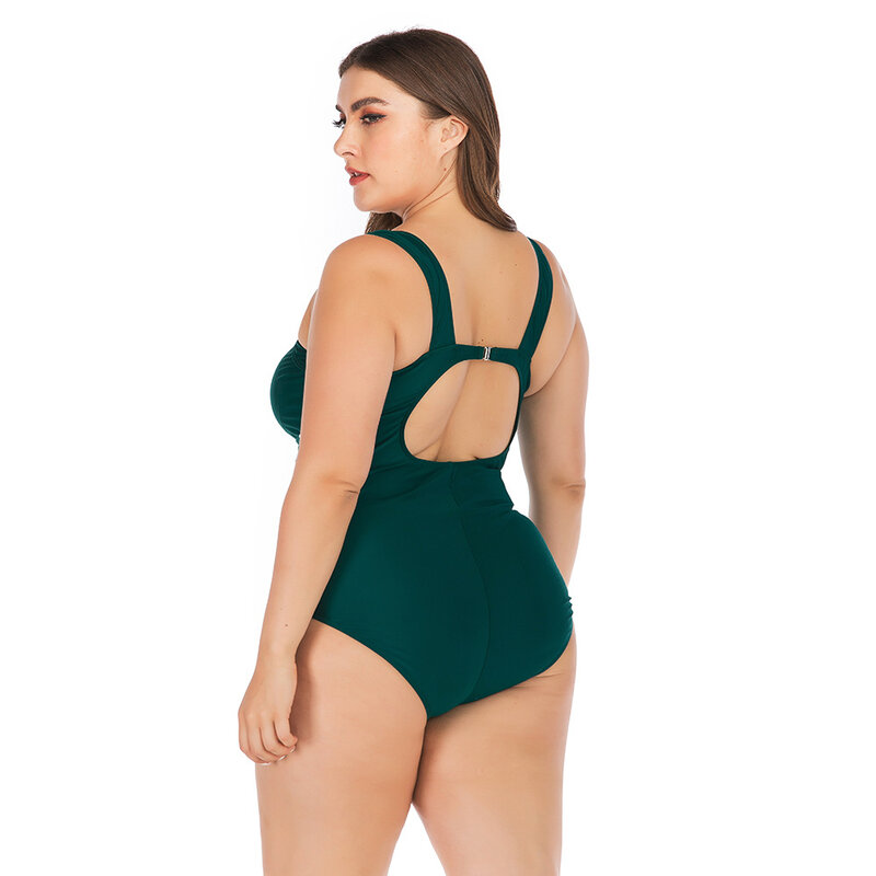 مثير ليوبارد حجم كبير 5XL ملابس النساء قطعة واحدة ملابس السباحة لسيدة الدهون شاطئ الاستحمام الدعاوى السباحة Biquini الإناث