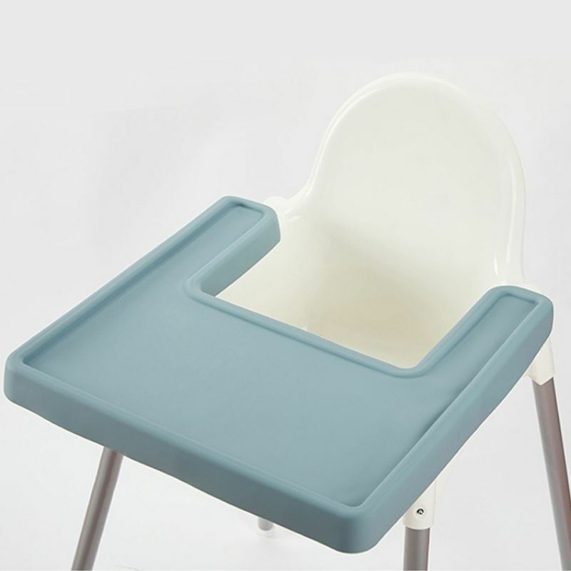 الغذاء الصف قابل للغسل سيليكون حصيرة تغذية الطفل عالية كرسي صينية الجدول حصيرة سيليكون تحديد الموقع