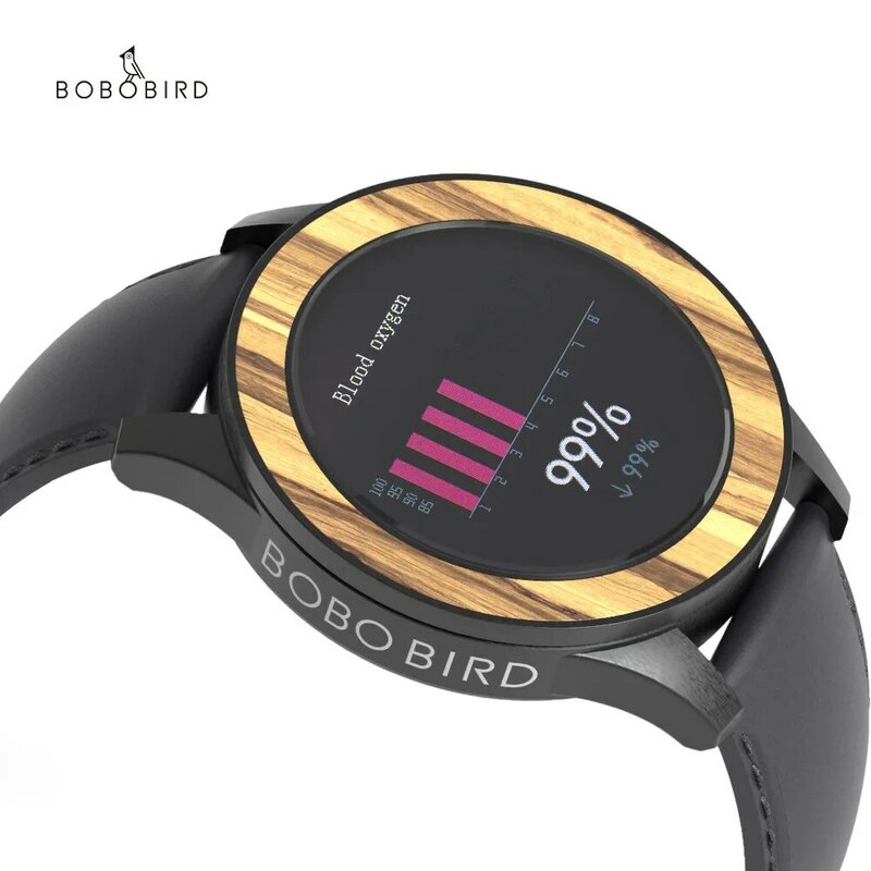 Bobo bird-men ساعة ذكية ، متعددة الوظائف ، رقمية ، رياضية ، بلوتوث ، ساعة يد ، هدية ، مخصصة