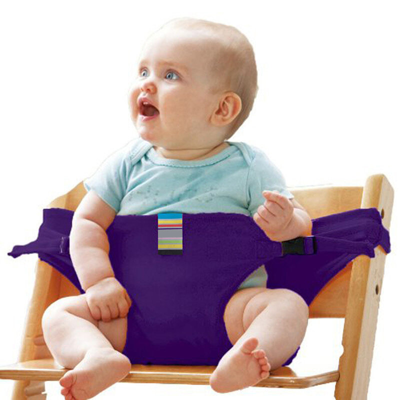جديد الطفل كرسي طعام حزام أمان المحمولة مقعد كرسي أطفال تسخير تمتد التفاف تغذية الطفل طوي قابل للغسل كرسي مقعد حزام