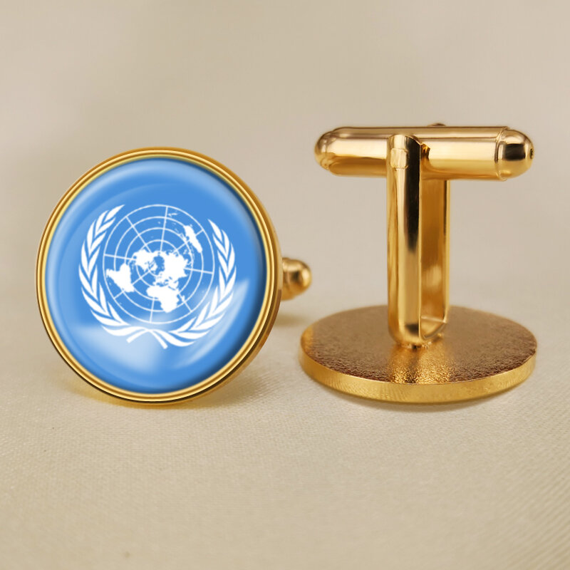 أزرار أكمام علم الأمم المتحدة