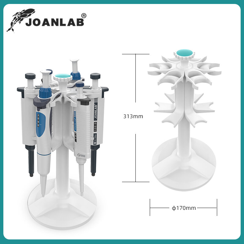 JOANLAB مختبر ماصة رف شبه منحرف ماصة الواقف وحامل ماصة مستديرة لوضع ماصات لوازم معدات المختبر