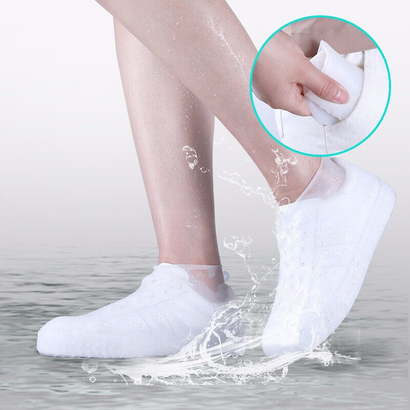 غطاء الحذاء المضاد للماء مادة سيليكون للجنسين أحذية حماة احذية المطر للداخلية في الهواء الطلق ممطر سيليكون غطاء الحذاء في الهواء الطلق
