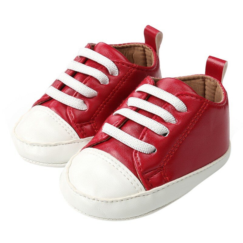 طفل الأحذية الكلاسيكية بو قماش طفلة أحذية الأولى مشوا الأزياء الطفل الصبي الوليد 8 اللون الربيع