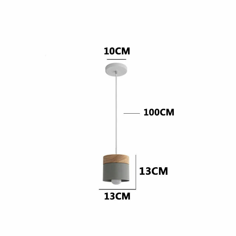 مصباح معلق LED على الطراز الاسكندنافي البسيط ، تصميم عصري مع تصميم معكرون ، إضاءة داخلية مزخرفة ، مثالي للحديد والخشب ، E27