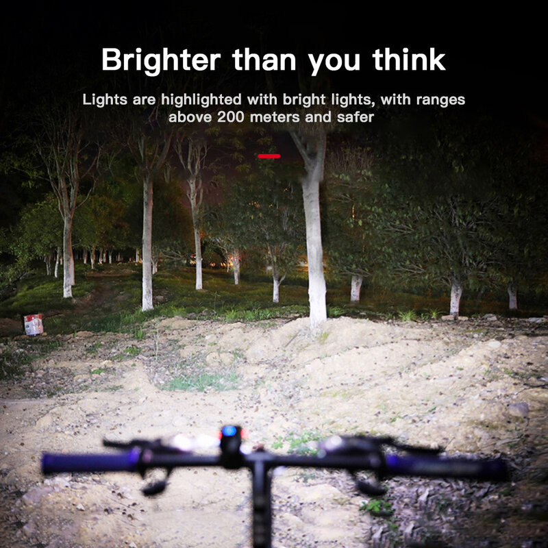 الدراجة الجبهة دراجة ضوء 1000 التجويف LED قابلة للشحن مصباح دراجة فانوس الدراجات مصباح يدوي متب العلوي