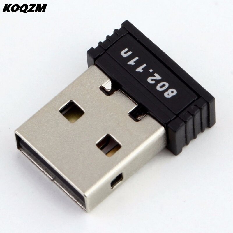 150Mbps USB صغير واي فاي محول دونغل 802.11b/g/n بطاقة الشبكة اللاسلكية LAN محول ل التوت بي كمبيوتر محمول كمبيوتر مكتبي 1 قطعة