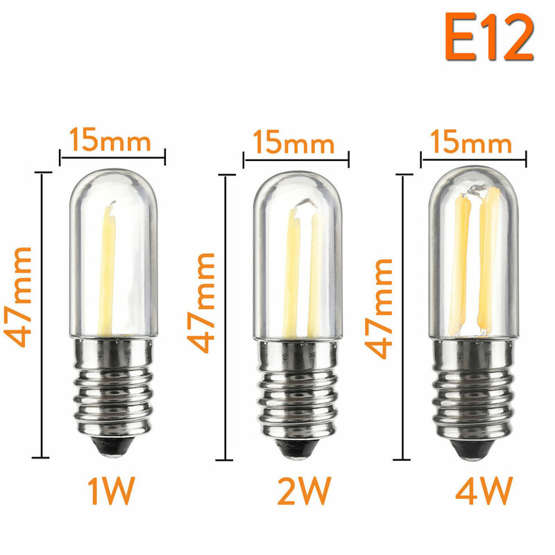 110 فولت 220 فولت عكس الضوء E12 E14 LED لمبة مصباح الثلاجة Aplliance لمبات الشعيرة 25 واط المتوهجة لمبة Equaivalent للثلاجة