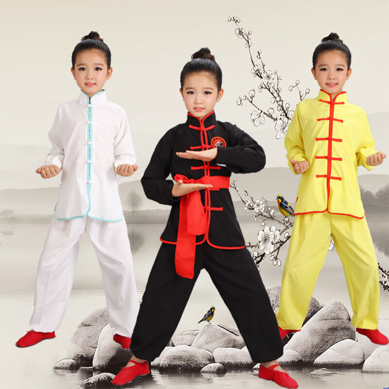 زي الووشو للأطفال ، ملابس جديدة للشباب بأكمام قصيرة ، ملابس أداء للكونغ فو لطلاب تاي تشي
