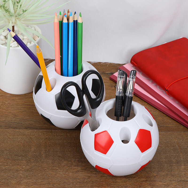 1 قطعة كرة القدم على شكل فرشاة الأسنان القلم حامل القلم الرصاص سطح المكتب رف طالب هدية