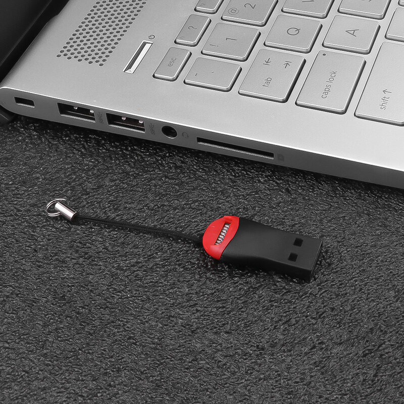 USB 2.0 قارئ بطاقة صغيرة SD TF ذاكرة فلاش محول المحمولة عالية السرعة نقل البيانات قارئ بطاقة للكمبيوتر المحمول