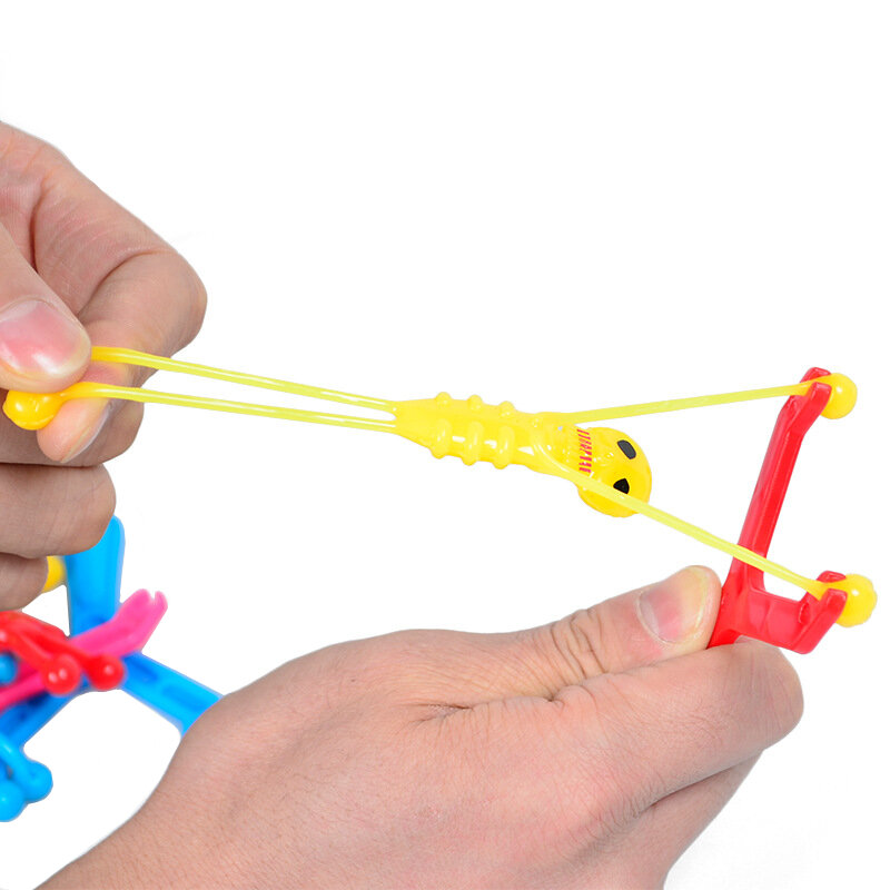 6 قطعة لعب الأطفال البلاستيك المنجنيق الهيكل العظمي رجل الضغط TPR الإصدار الضغط الكلاسيكية لعبة الاطفال الصبي الجدة هدية عيد ميلاد