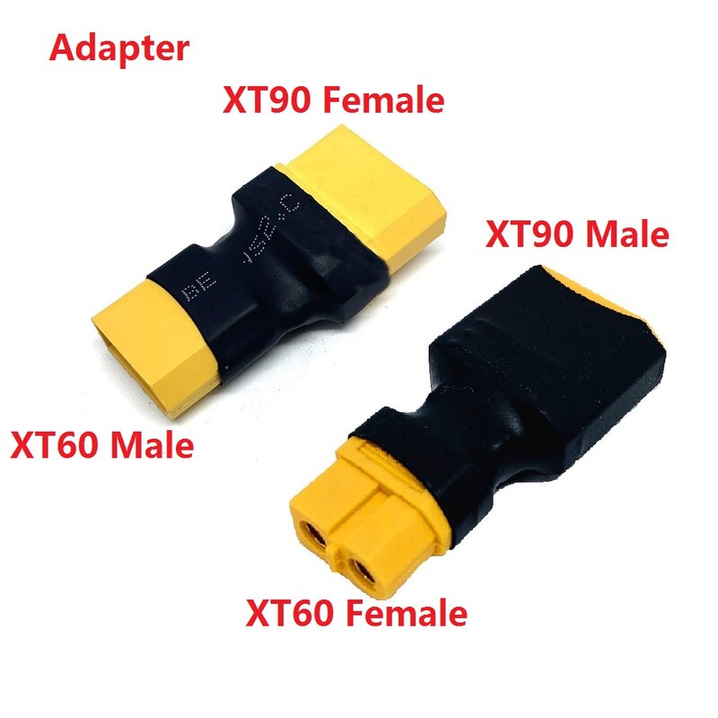 XT60 الذكور/الإناث إلى XT90 الذكور/الإناث و T-التوصيل الذكور/الإناث إلى XT90 الذكور/الإناث موصل تحويل محول ل RC بطارية