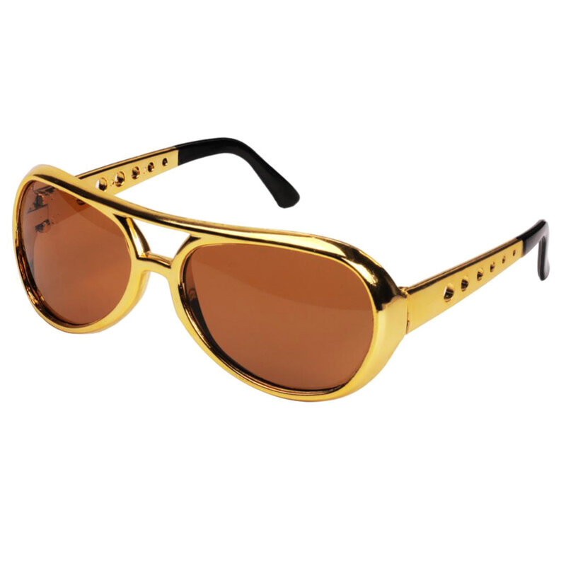 نظارات شمسية للحفلات من الكروم اللامع ، نظارات شمسية كلاسيكية من 60 ، روك ستار
