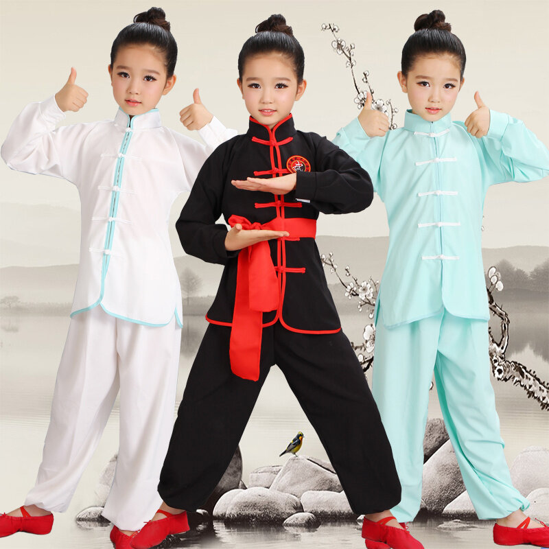 زي الووشو للأطفال ، ملابس جديدة للشباب بأكمام قصيرة ، ملابس أداء للكونغ فو لطلاب تاي تشي