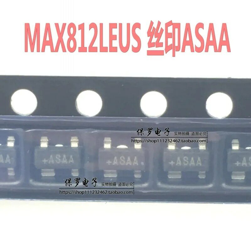 10 قطعة 100% شاشة أصلية وجديدة شاشة الحرير MAX812LEUS MAX812 ASAA SOT-143 متوفر