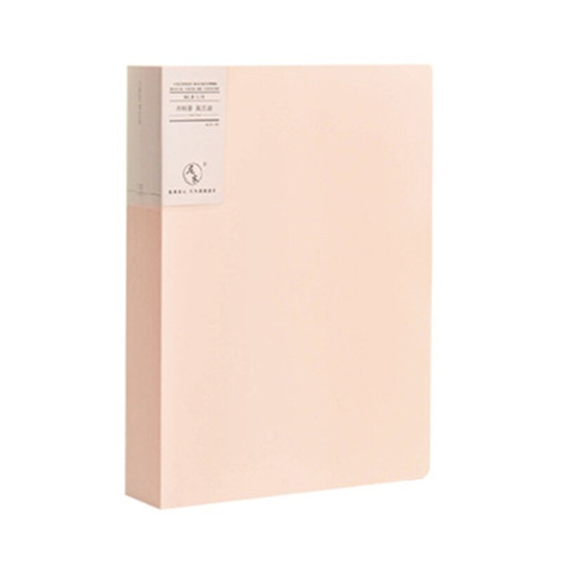 HX6A A4 عرض كتاب 20/40/80/100 صفحات شفافة إدراج مجلد ملفات وثيقة حقيبة التخزين اللوازم المدرسية المكتبية
