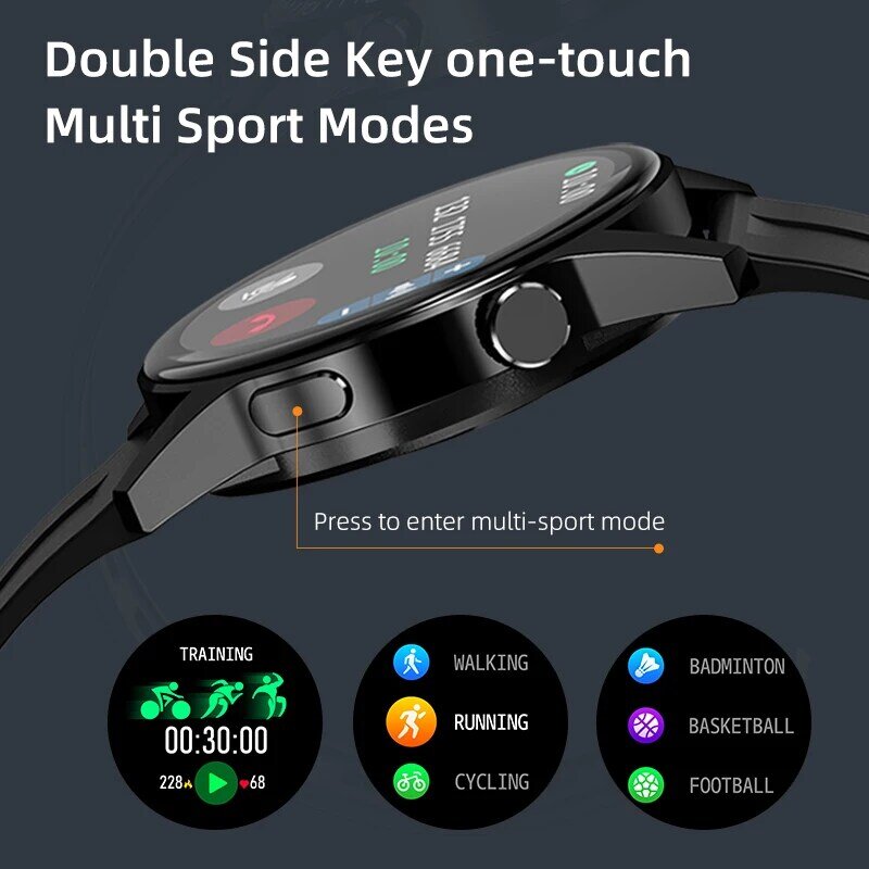 جديد GT3 بلوتوث دعوة ساعة ذكية الرجال شاشة تعمل باللمس كامل مقاوم للماء الرياضة اللياقة البدنية تعقب ل IOS أندرويد هواوي ساعة ذكية
