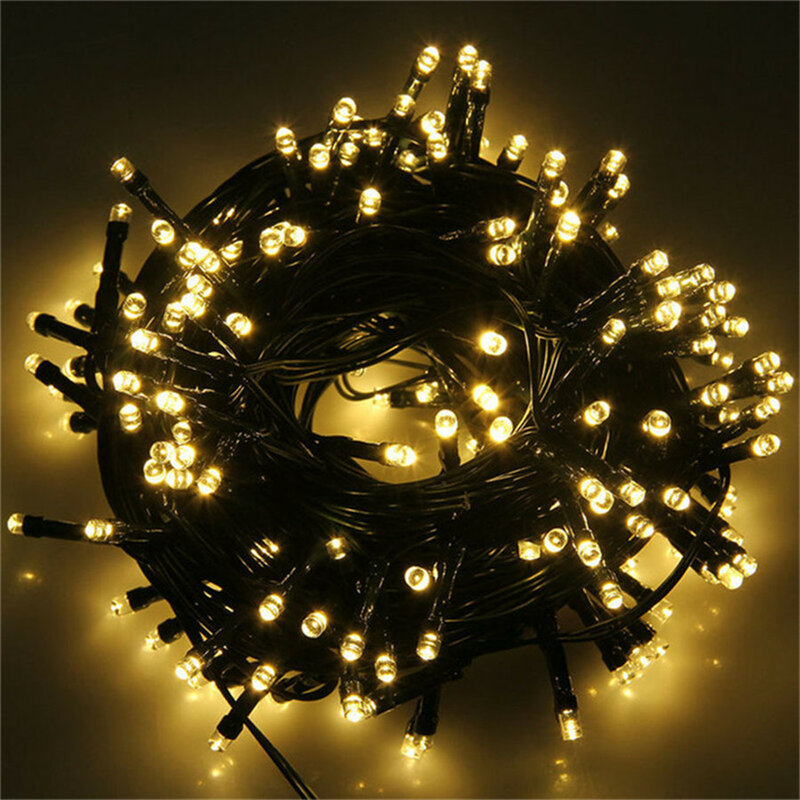 أضواء سلسلة LED لتزيين شجرة عيد الميلاد ، مصابيح ، جارلاند ، الجنية ، الزفاف ، عطلة ، الإضاءة ، المنزل ، الطرف ، حديقة ، 10 متر