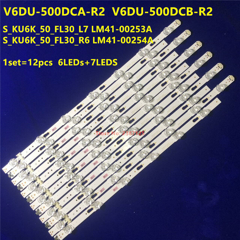 LED قطاع V6DU-500DCA-R2 V6DU-500DCB-R2 LM41-00253A ل UE50MU7000 UE50HU6000 UE50KU6075 UE50KU6072 UE50KU6020