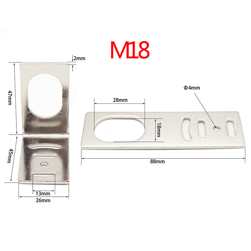 Taidacent-حامل مفتاح كهروضوئي لمستشعر القرب ، قاعدة تثبيت لجهاز الاستشعار الكهروضوئي M8 M12 M18 M30 ، 20 قطعة