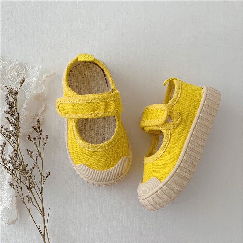 أطفال حذاء قماش لينة أسفل الفتيات حذاء كاجوال 1-12 سنة 2022 الخريف حذاء قماش للأطفال حذاء قماش أطفال بنات أحذية مشي
