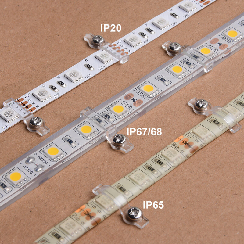 50 قطعة LED موصل كليب ل ل IP67 IP68 IP65 IP20 سلك تحديد 8 مللي متر 10 مللي متر 12 مللي متر 10.5 مللي متر 12.5 مللي متر اعبا اساسيا شنت كليب مع مسامير