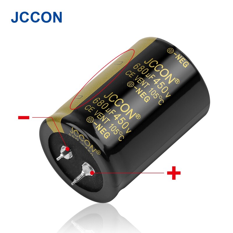 2 قطعة JCCON الصوت مُكثَّف كهربائيًا 450V 100 فائق التوهج 150 فائق التوهج 180 فائق التوهج 330 فائق التوهج 470 فائق التوهج 820 فائق التوهج ل الصوت ايفي مكبر للصوت عالية التردد منخفضة ESR