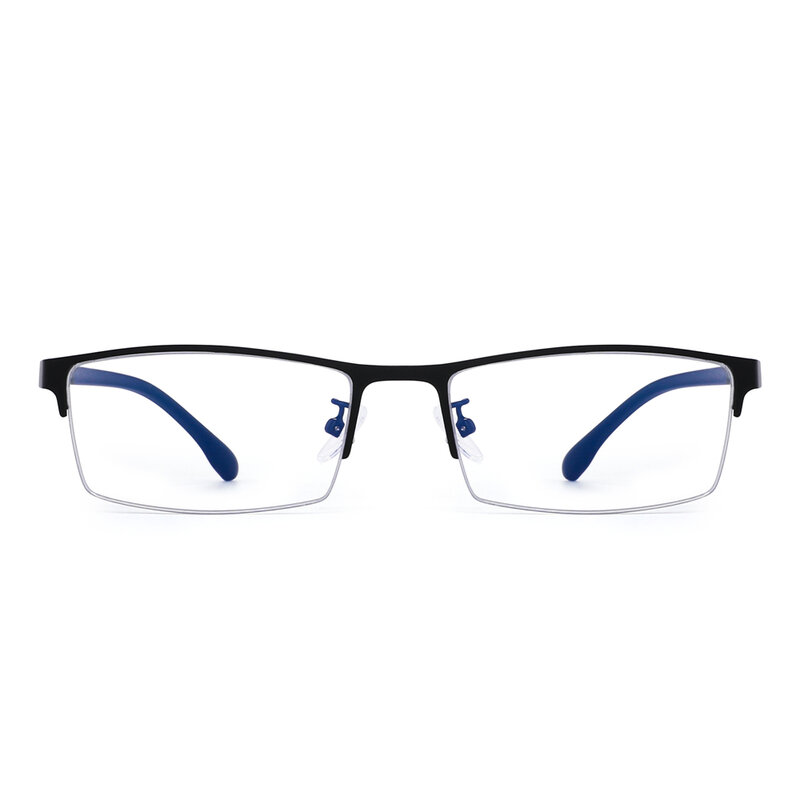نظارة قراءة JM مستطيلة بإضاءة زرقاء للرجال نظارات قراءة طويلة النظر للديوبتر
