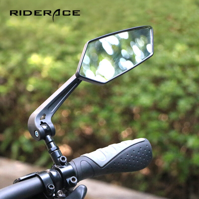 دراجة مرآة الرؤية الخلفية دراجة الدراجات واضح مجموعة واسعة البصر الخلفي الرؤية الخلفية عاكس قابل للتعديل المقود اليسار اليمين مرآة