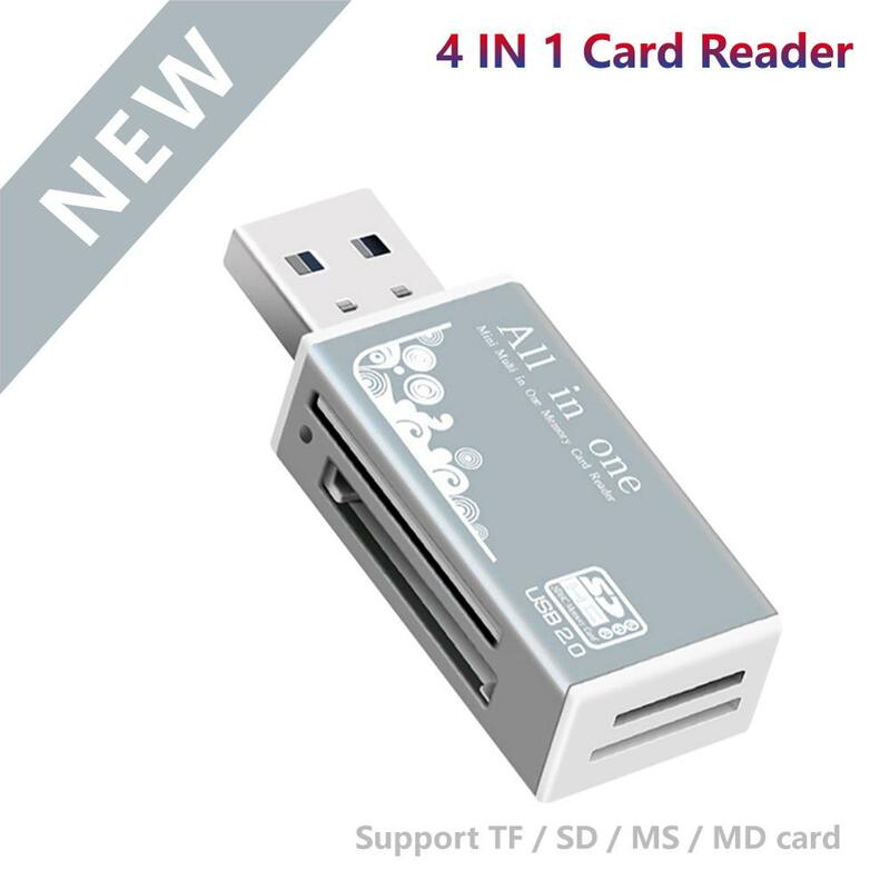 الكل في واحد قارئ بطاقات USB 2.0 قارئ البطاقات SD داعم محول تف سد مصغرة سد سدك مك مس