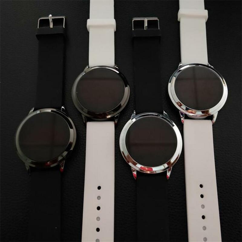 الأعمال التجارية ساعة اليد LED الرقمية موضة ساعة اليد ساعة يد بسيطة الرجال الإلكترونية شاشة تعمل باللمس ساعة اليد